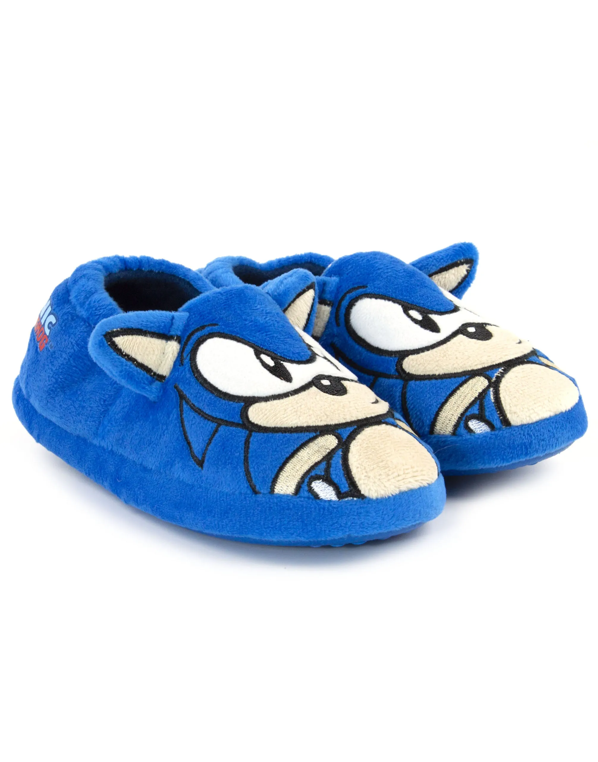 Sonic the Hedgehog Boys Blue 3D Slippers