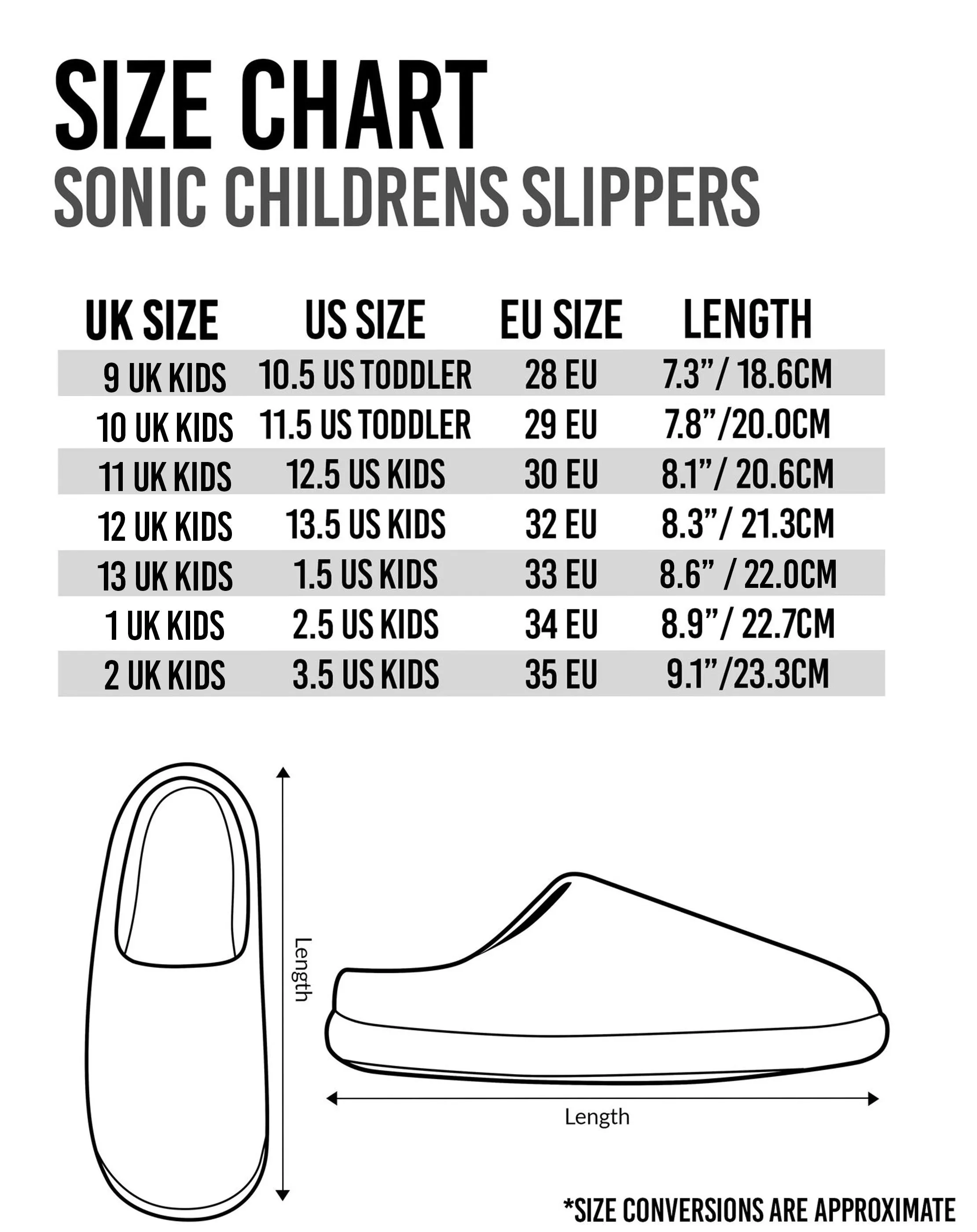 Sonic the Hedgehog Boys Blue 3D Slippers