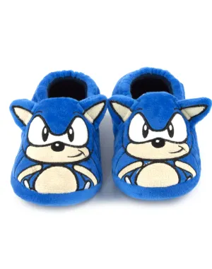 Sonic the Hedgehog Boys Blue 3D Slippers