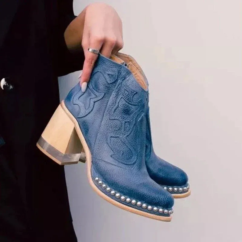 Stefania Norwich | Embroidered Leather Boots