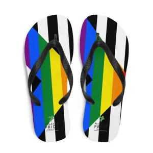 Straight Ally Pride Flag Flip-Flop Sandals