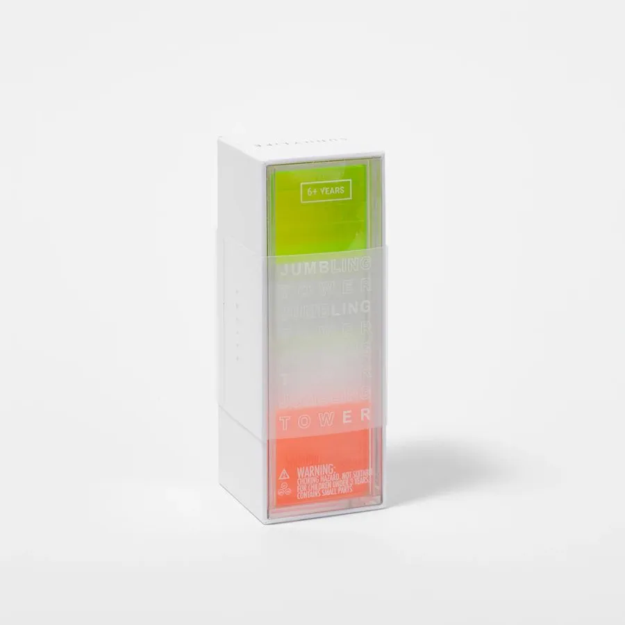 Sunnylife Mini Lucite Jumbling Tower Neon S25LTJTX