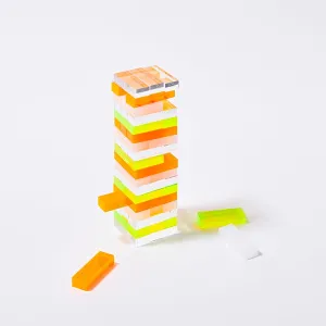 Sunnylife Mini Lucite Jumbling Tower Neon S25LTJTX