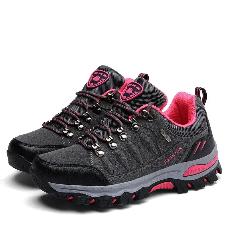 Women Outdoor Hiking Mountain Shoes Camping Climb Footwear Outdoor Walking Trainers Anti-slip Sneakers - WHS50179
