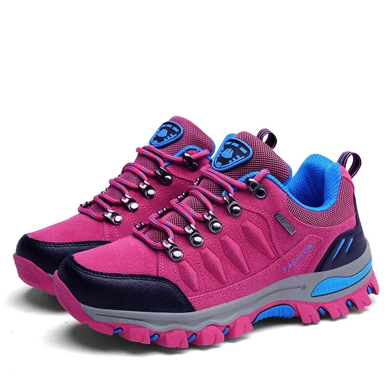 Women Outdoor Hiking Mountain Shoes Camping Climb Footwear Outdoor Walking Trainers Anti-slip Sneakers - WHS50179