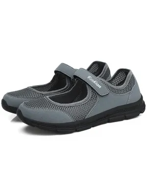 Women's Breathable Vulcanized Flat Shoes / Super Light Mesh Sneakers - SF1367