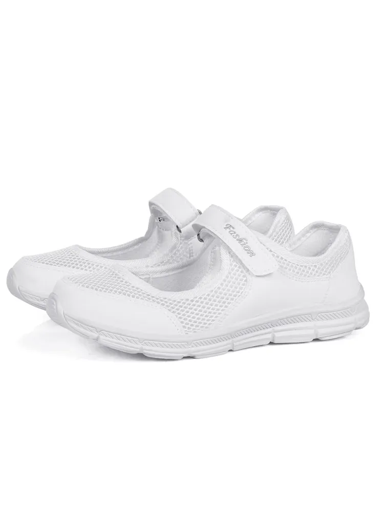 Women's Breathable Vulcanized Flat Shoes / Super Light Mesh Sneakers - SF1367