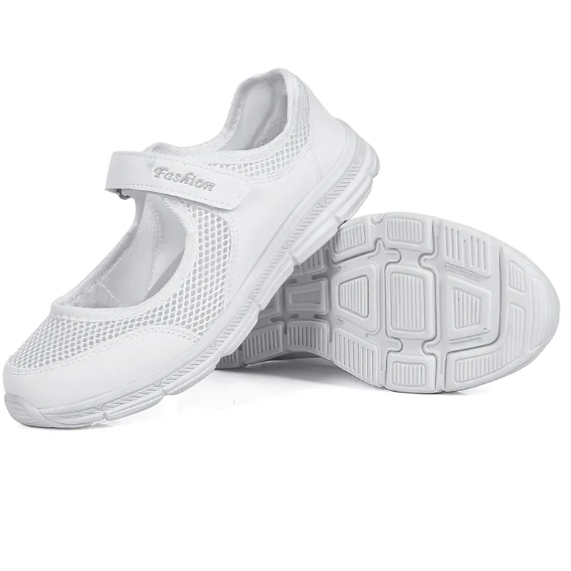 Women's Breathable Vulcanized Flat Shoes / Super Light Mesh Sneakers - SF1367