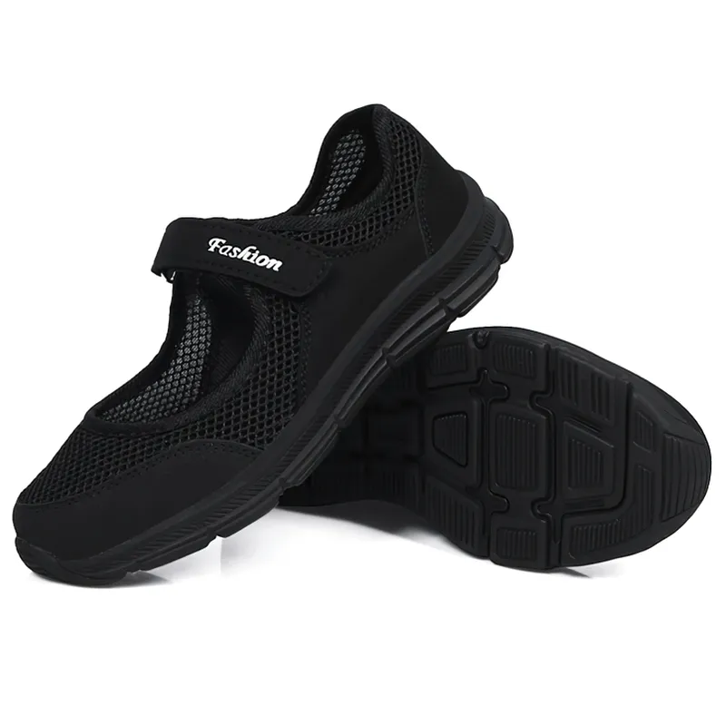 Women's Breathable Vulcanized Flat Shoes / Super Light Mesh Sneakers - SF1367
