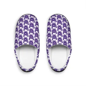 Women's Indoor Slippers - Purple/White Helmets