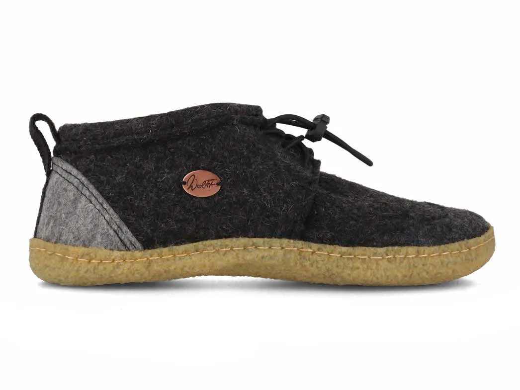 WoolFit® Barefoot Slippers Nomad, dark gray