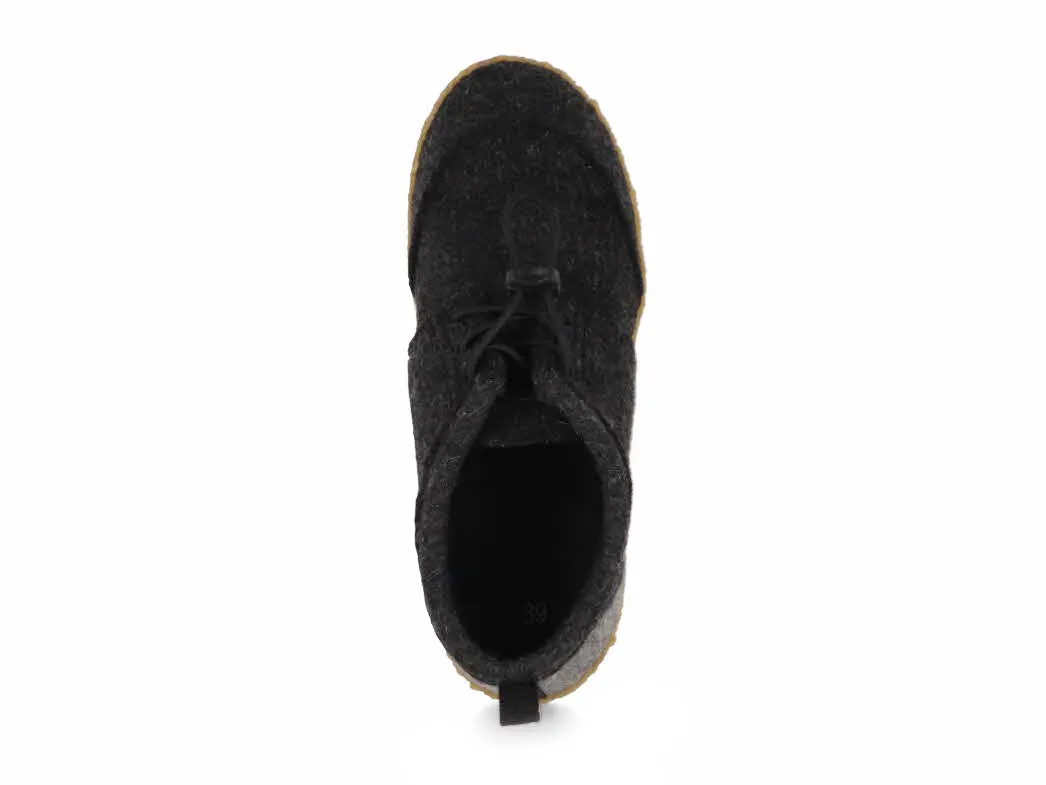 WoolFit® Barefoot Slippers Nomad, dark gray