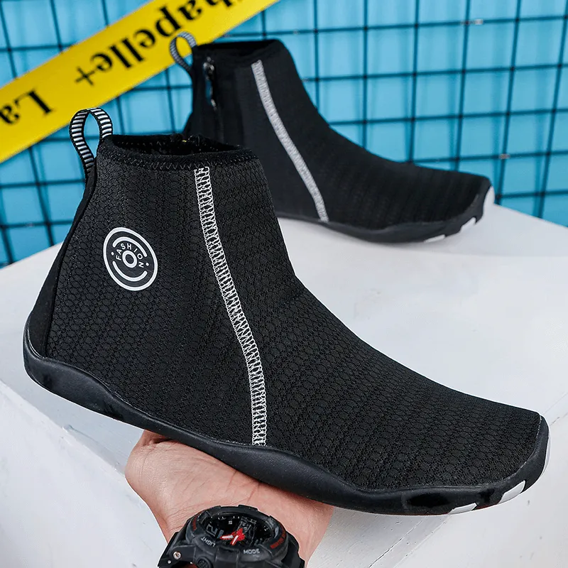 Zipper Breathable Water Shoes for Swimming / Outdoor Sports Sneakers - SF1191