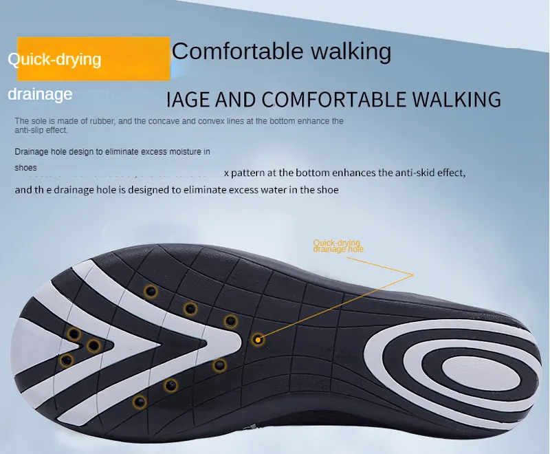 Zipper Breathable Water Shoes for Swimming / Outdoor Sports Sneakers - SF1191