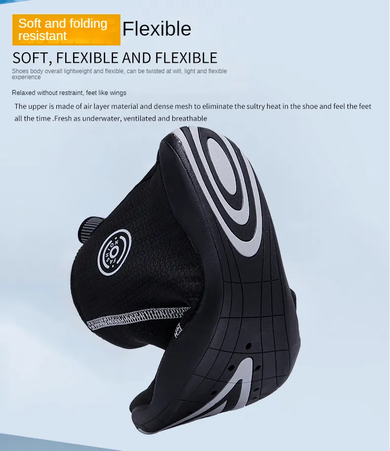 Zipper Breathable Water Shoes for Swimming / Outdoor Sports Sneakers - SF1191