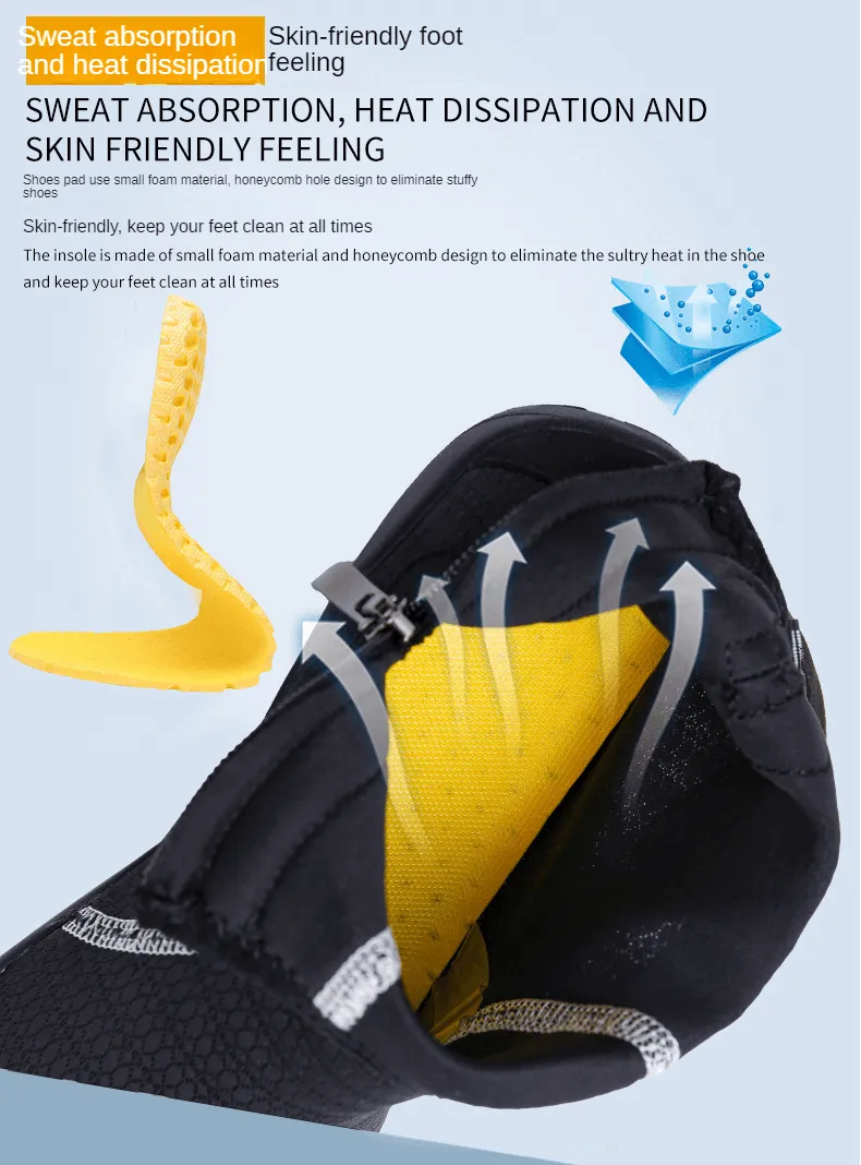 Zipper Breathable Water Shoes for Swimming / Outdoor Sports Sneakers - SF1191